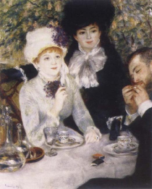 Pierre-Auguste Renoir At the end of the Fruhstucks